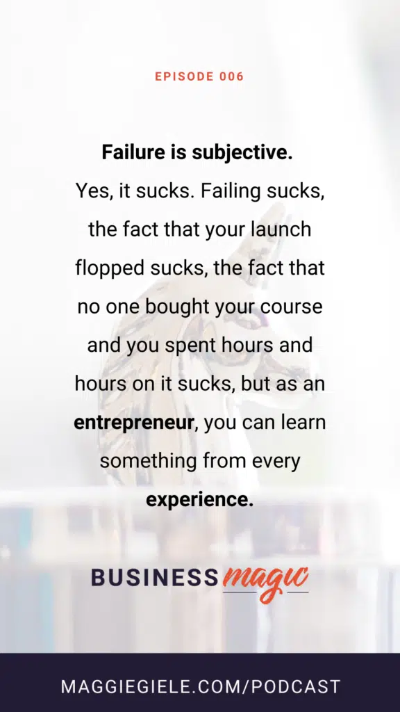 Failure is Subjective